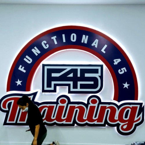 종로구 광화문 헬스장간판 | F45 채널간판,후광채널 제작·시공